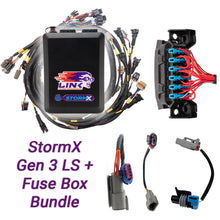 Load image into Gallery viewer, Gen3 LS Bundle - G4X StormX ECU + LS Engine Harness + Fuse Box bundle